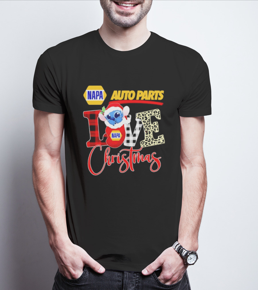 NAPA Auto Parts Stitch Christmas Love Holiday 2026 T-Shirt