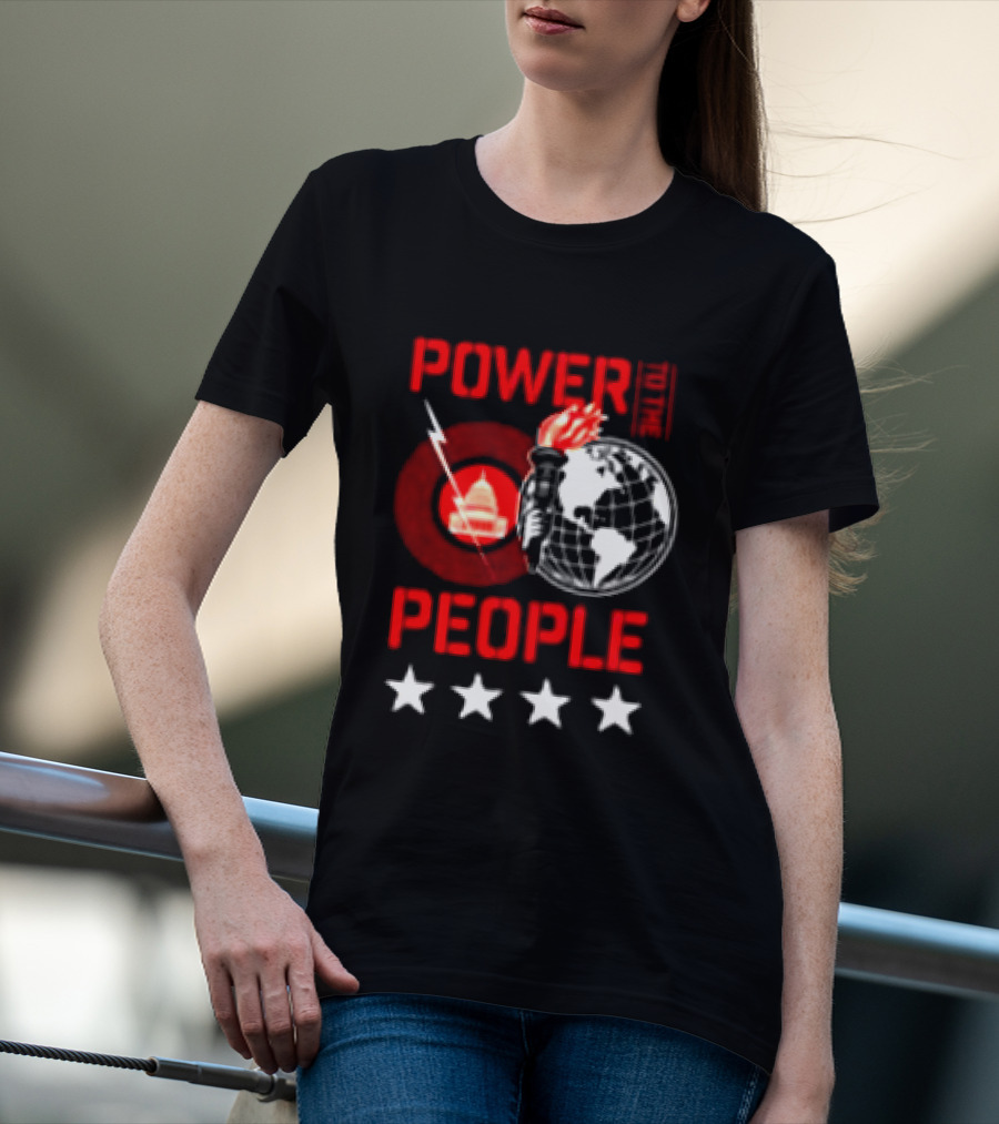 Power To The People 2026 Columbia MD October 3 Merriweather Post Pavilion Capitol Globe Torch T-Shirt