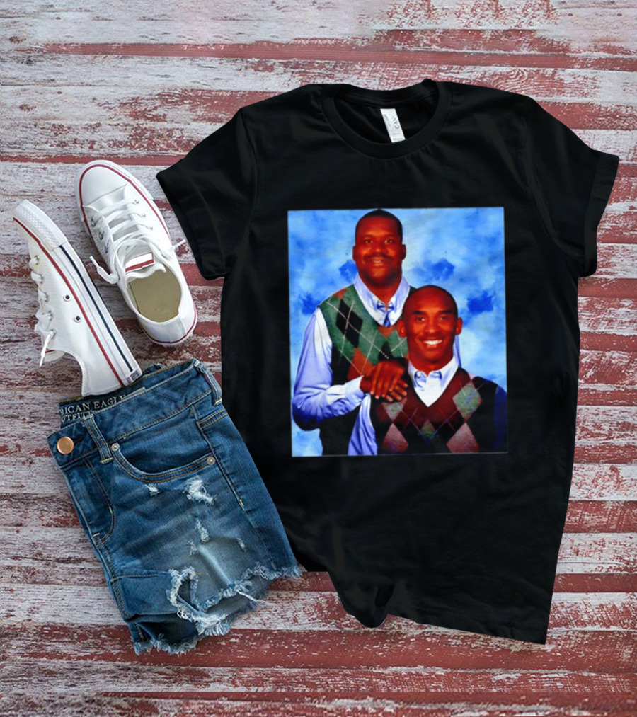 Shaquille O'Neal Kobe Bryant Step Brothers Meme Basketball T-Shirt