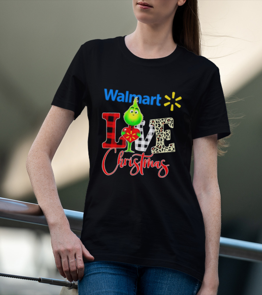 Walmart Grinch Love Christmas 2026 Cartoon T-Shirt