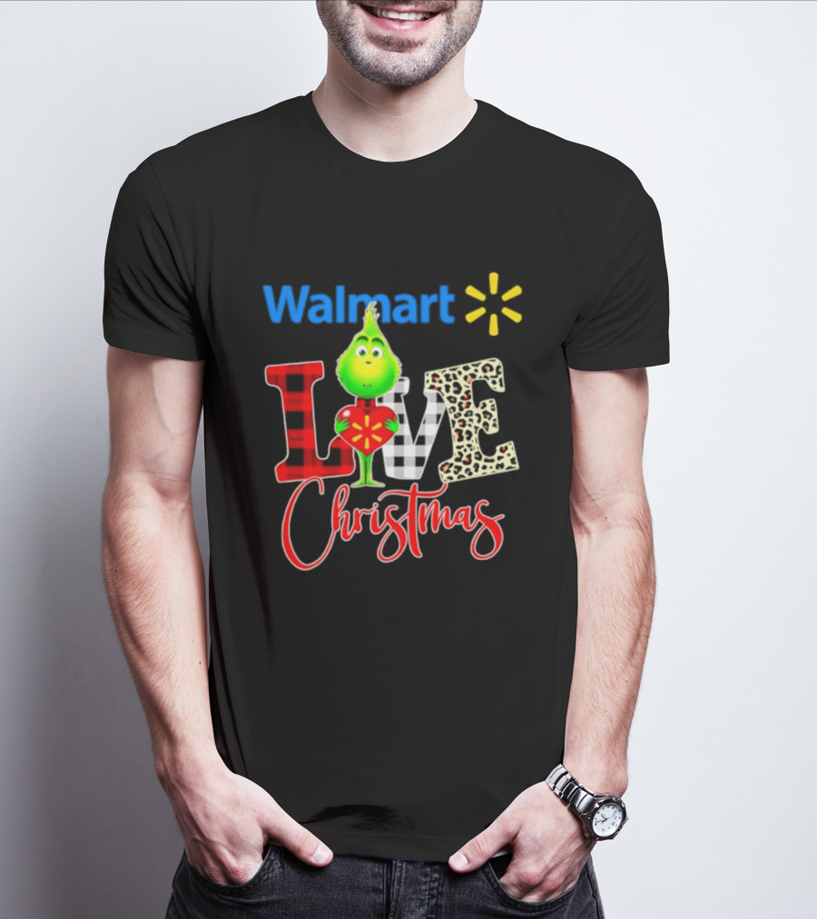 Walmart Grinch Love Christmas 2026 Cartoon T-Shirt