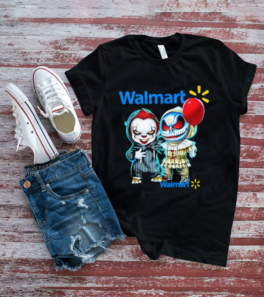 Walmart Pennywise Skellington 2026 Halloween Balloon Collaboration T-Shirt