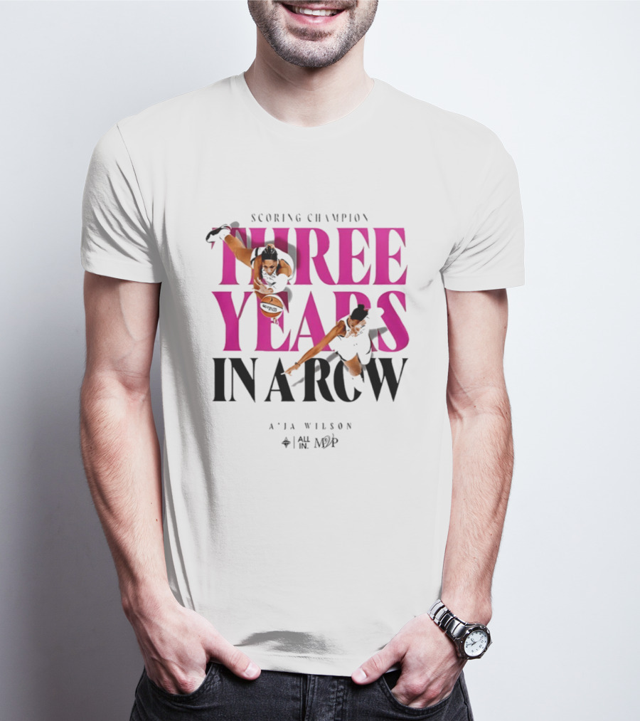 A'ja Wilson Scoring Champion Three Years In A Row MVP T-Shirt
