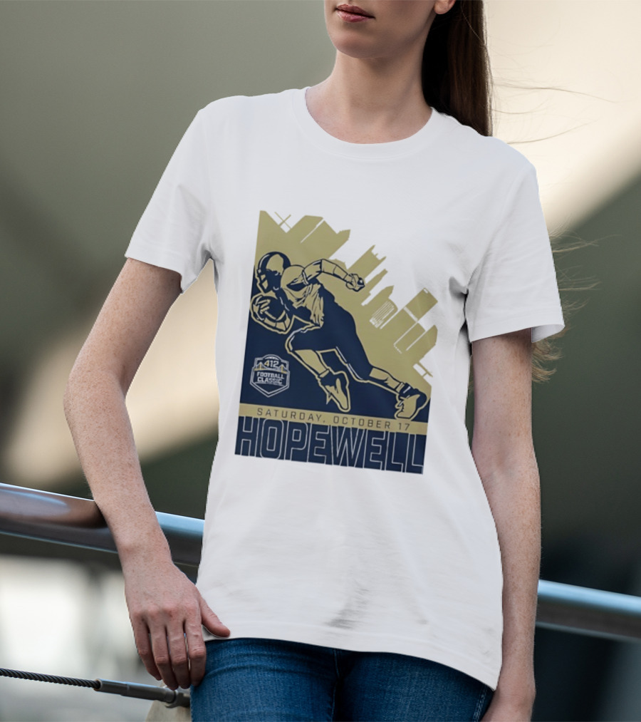 Hopewell Football Classic Saturday October 17 City Skyline T-Shirt