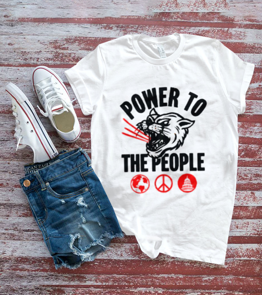 Power To The People 2026 Columbia MD October 3 Merriweather Post Pavilion The Tiger Peace T-Shirt