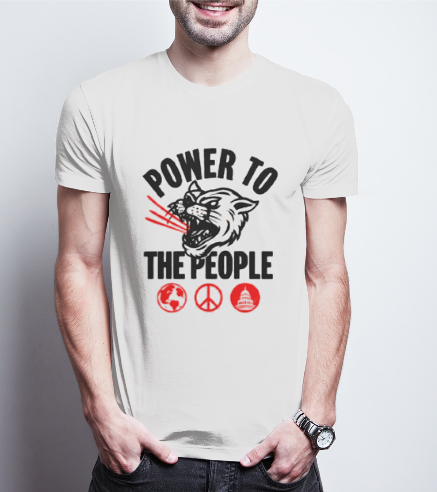 Power To The People 2026 Columbia MD October 3 Merriweather Post Pavilion The Tiger Peace T-Shirt
