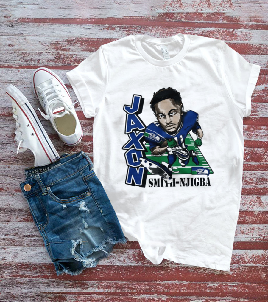 Seattle Seahawks Jaxon Smith Njigba Football Caricature T-Shirt