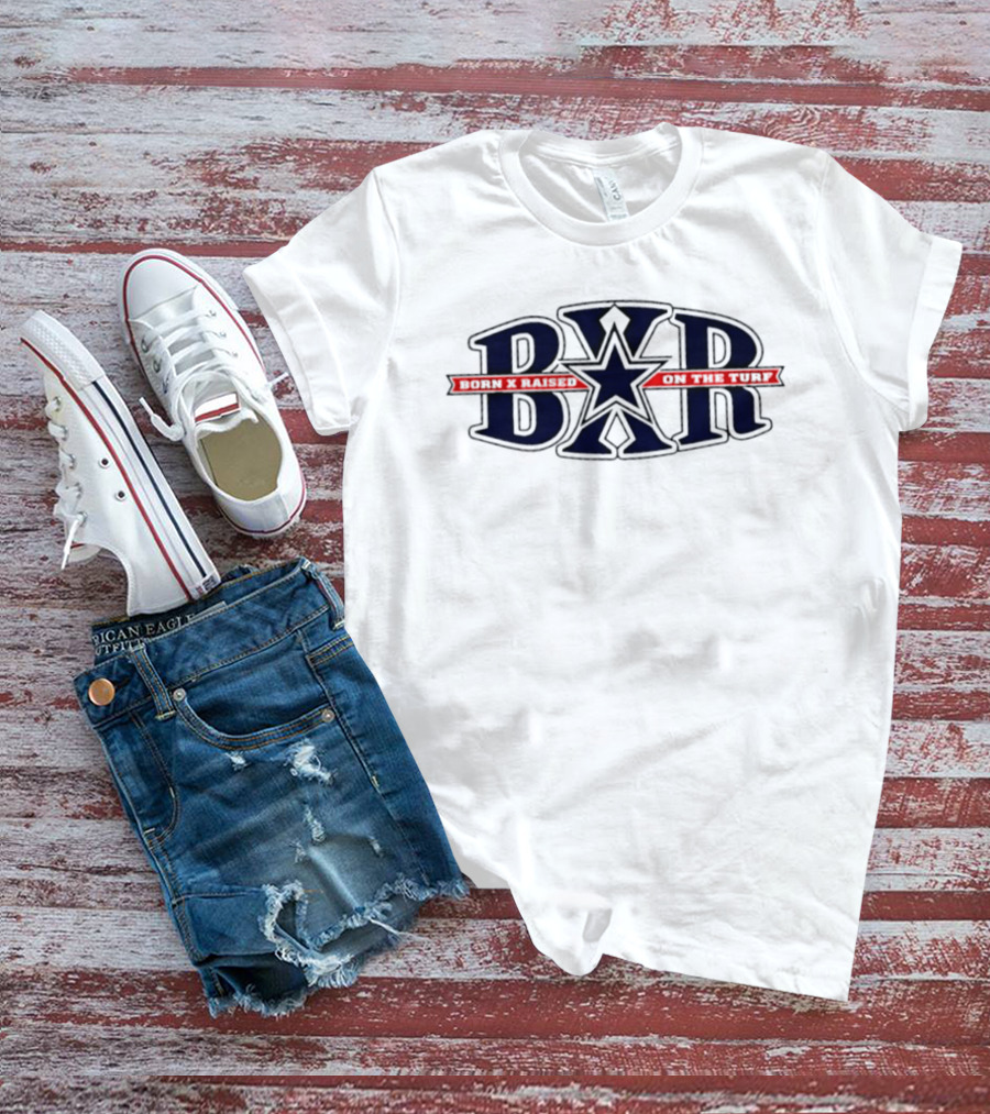 BXR Born X Raised On The Turf Streetwear Urban Football T-Shirt