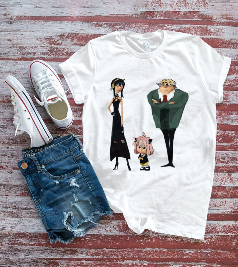Despicable X Family Loid Forger Yor Forger Anya Forger Spy X Family Characters T-Shirt