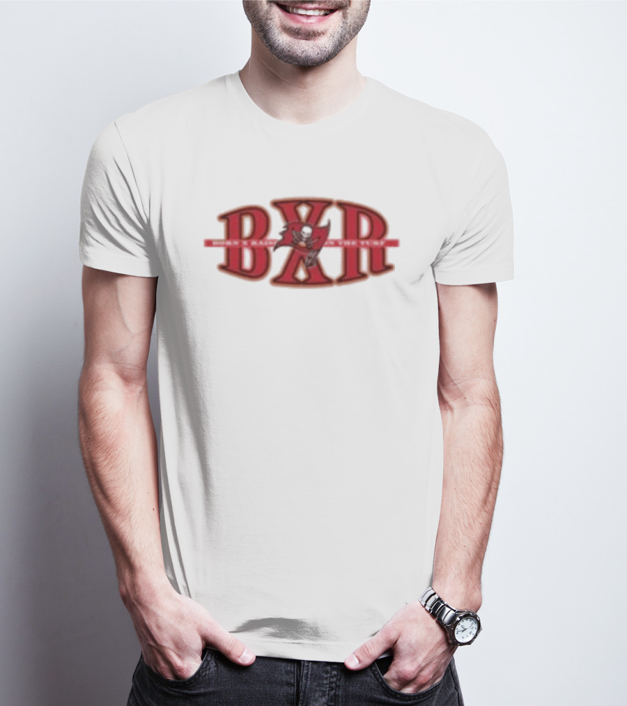 Tampa Bay Buccaneers BXR Born X Raised Block Letter T-Shirt