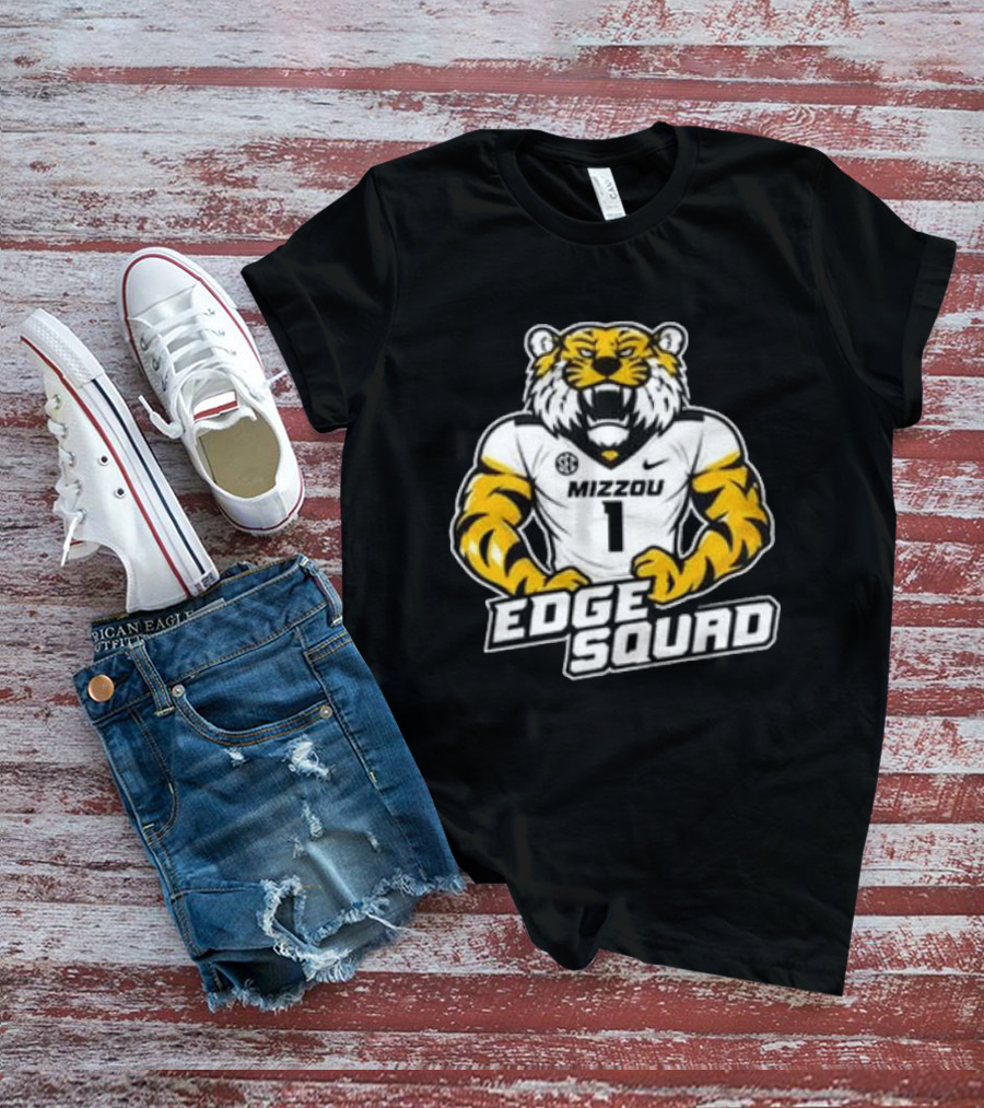 Mizzou Tigers Edge Squad 2026 Black Nike No.1 T-Shirt