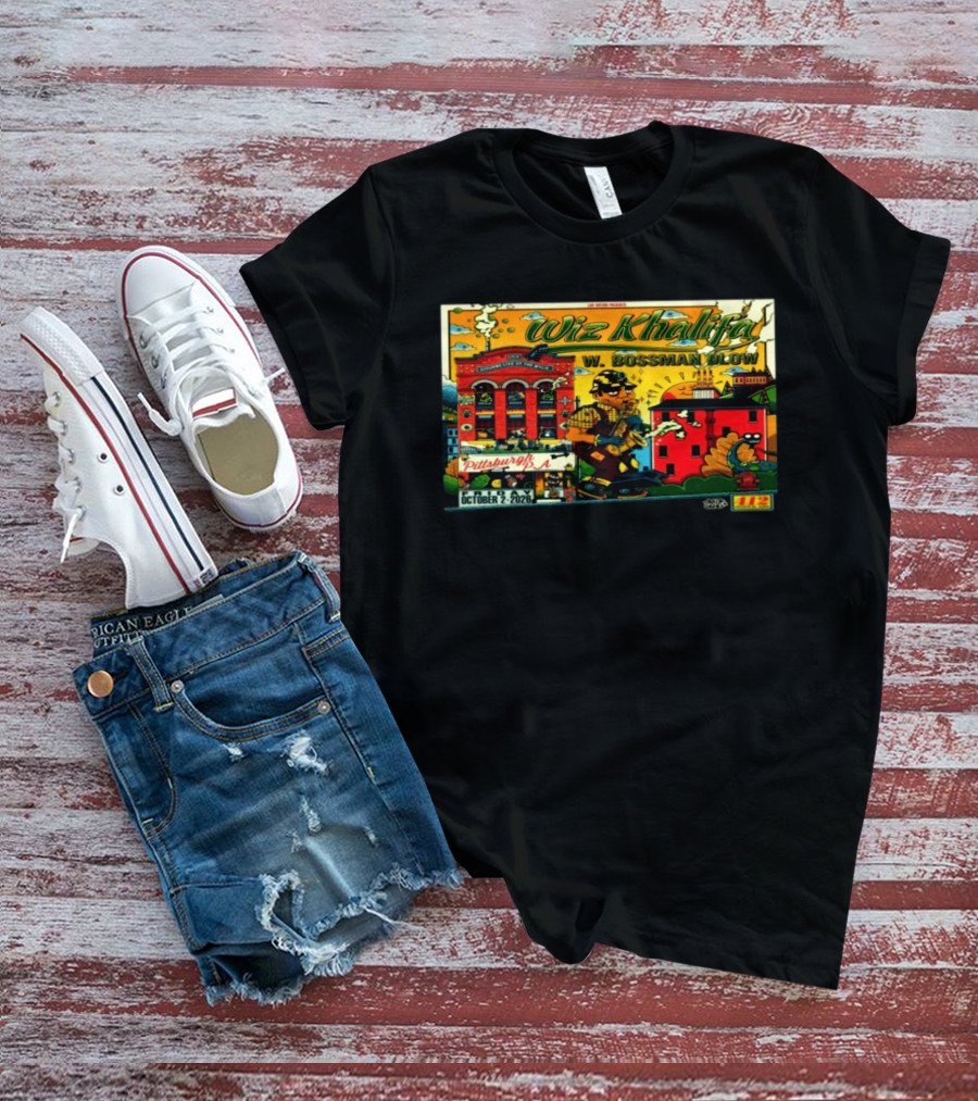 Wiz Khalifa BossMan Dlow Limited Event Pittsburgh PA October 2 2026 T-Shirt
