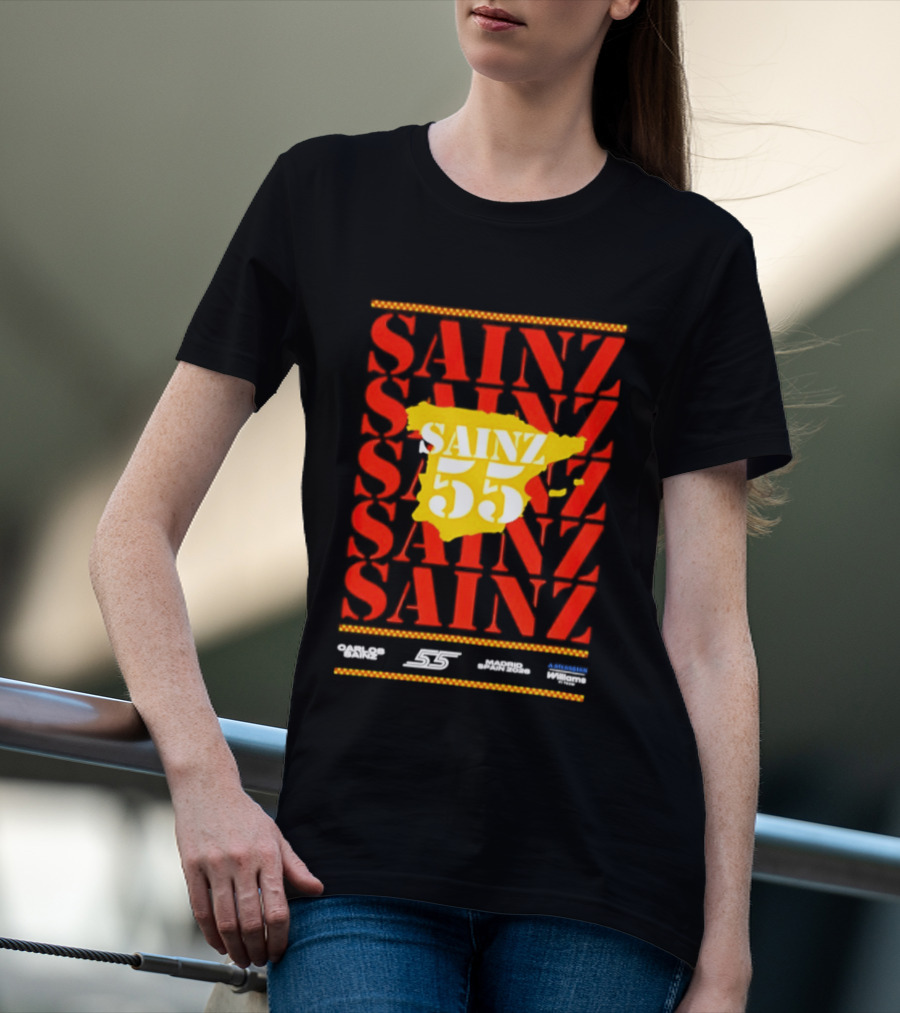 Sainz 55 Atlassian Williams Madrid Race Team Carlos T-Shirt