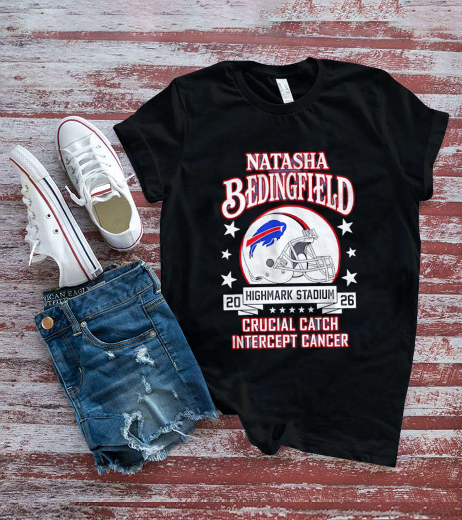 Buffalo Bills Natasha Bedingfield 2026 Crucial Catch Intercept Cancer T-Shirt