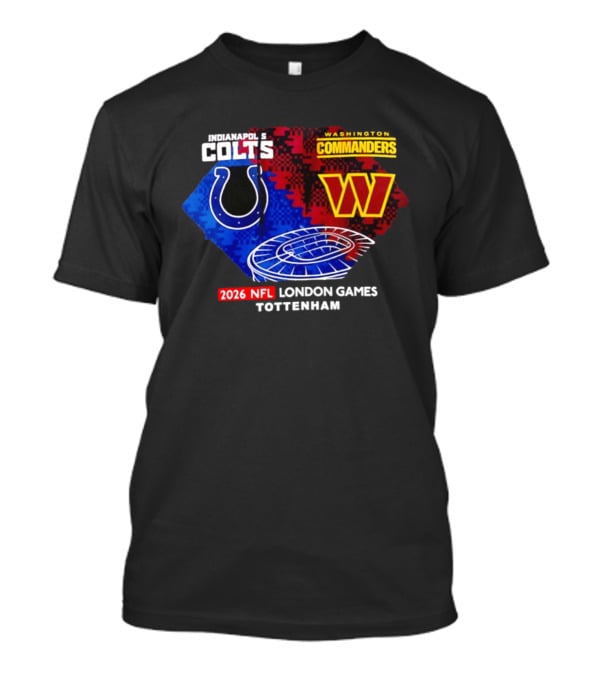 Indianapolis Colts Vs Washington Commanders 2026 NFL London Games Wembley Stadium T-Shirt