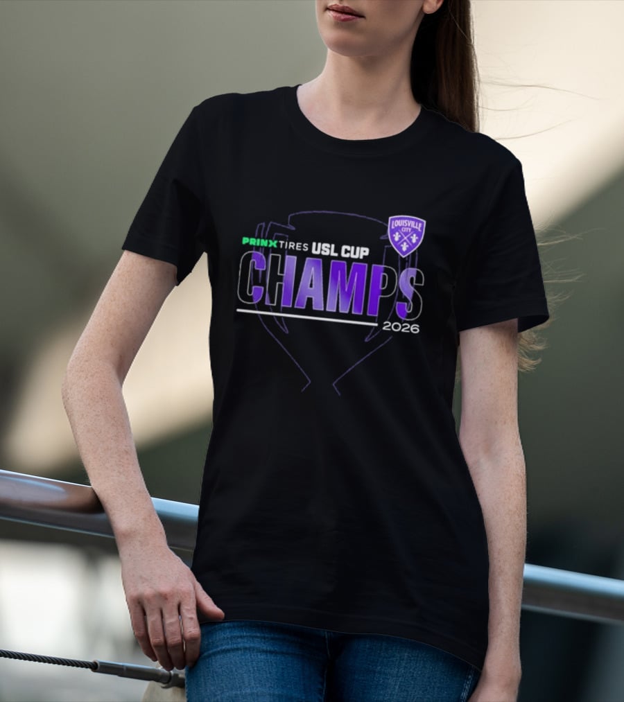 Louisville City FC Prinx Tires USL Cup Champions 2026 T-Shirt