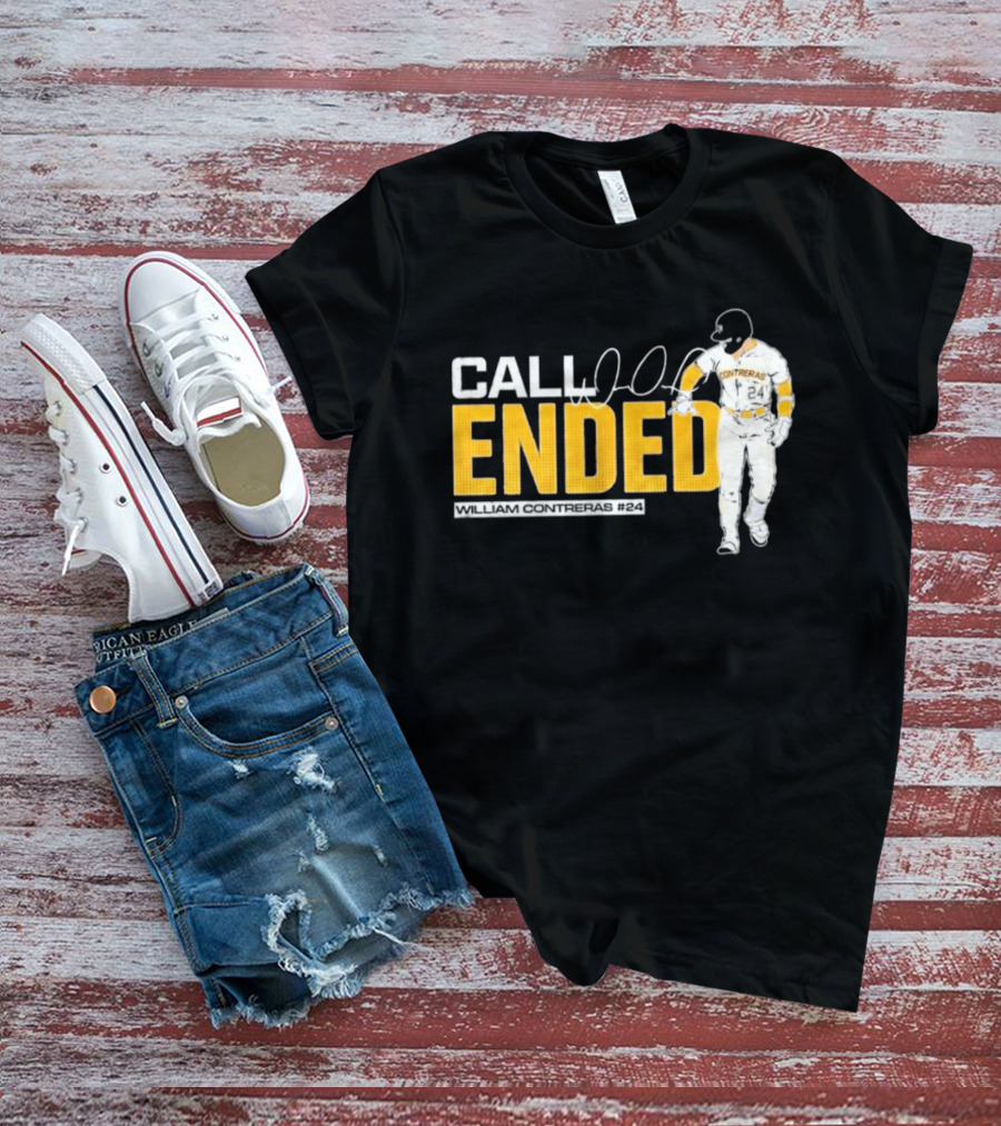 William Contreras Call Ended Baseball Player White And Gold T-Shirt