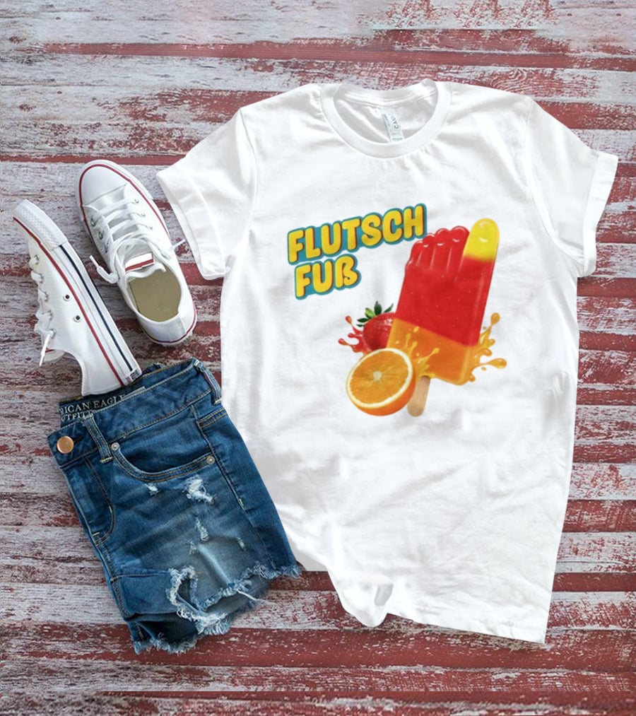 Flutsch Fub Popsicle Orange Strawberry Splash T-Shirt