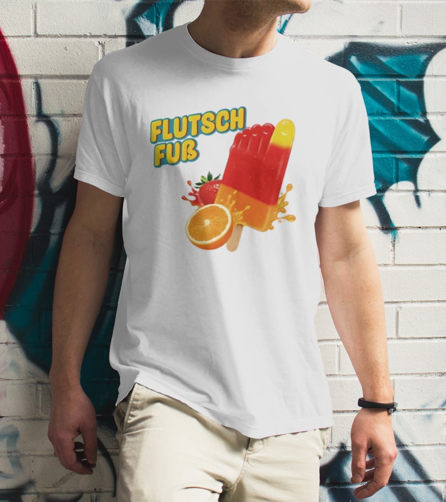 Flutsch Fub Popsicle Orange Strawberry Splash T-Shirt