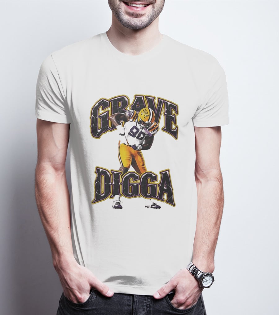 Grave Digga Deuce 90 Gotta Go To Work Football Player T-Shirt