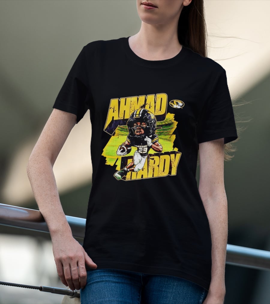 Missouri Tigers Football Ahmad Hardy NCAA Caricature T-Shirt