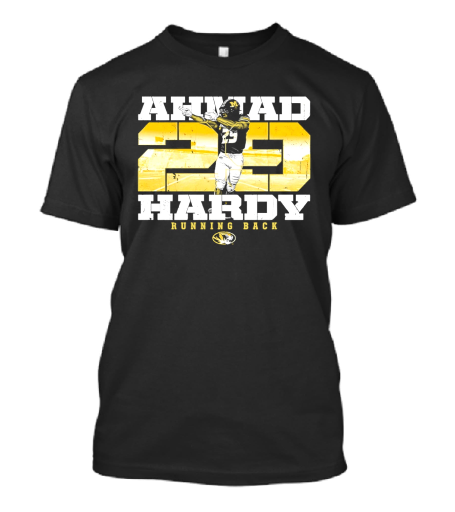 Ahmad 20 Hardy Running Back Missouri Tigers Football NCAA T-Shirt