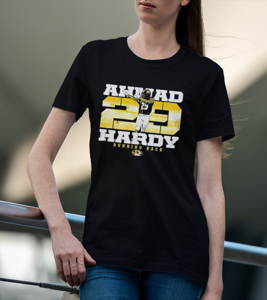 Ahmad 20 Hardy Running Back Missouri Tigers Football NCAA T-Shirt