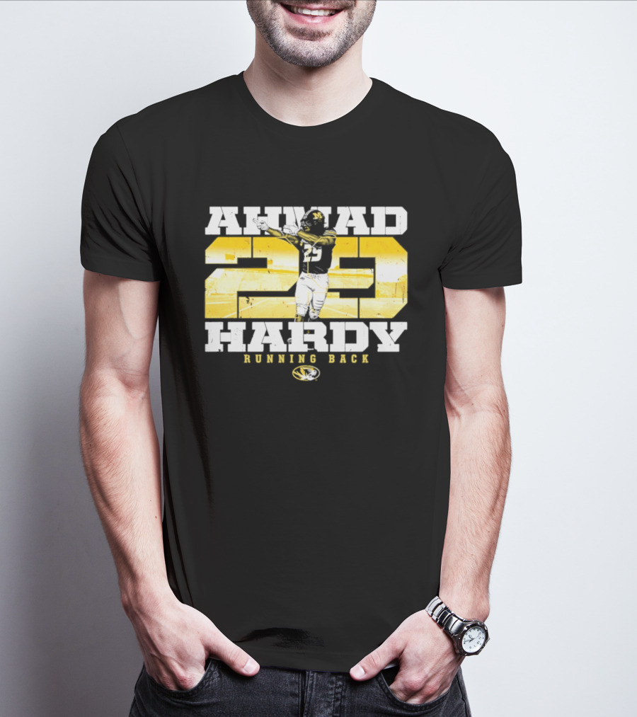 Ahmad 20 Hardy Running Back Missouri Tigers Football NCAA T-Shirt