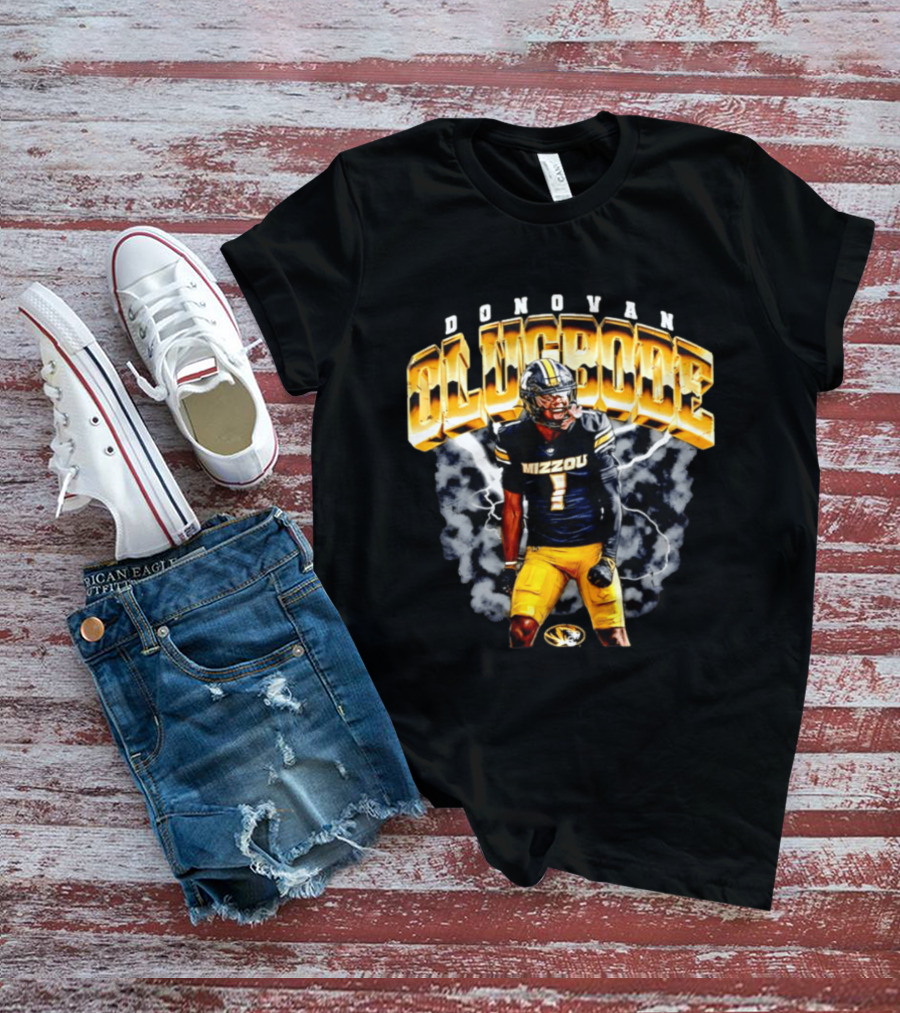 Donovan Olugbode Mizzou Tigers Football Lightning NCAA T-Shirt