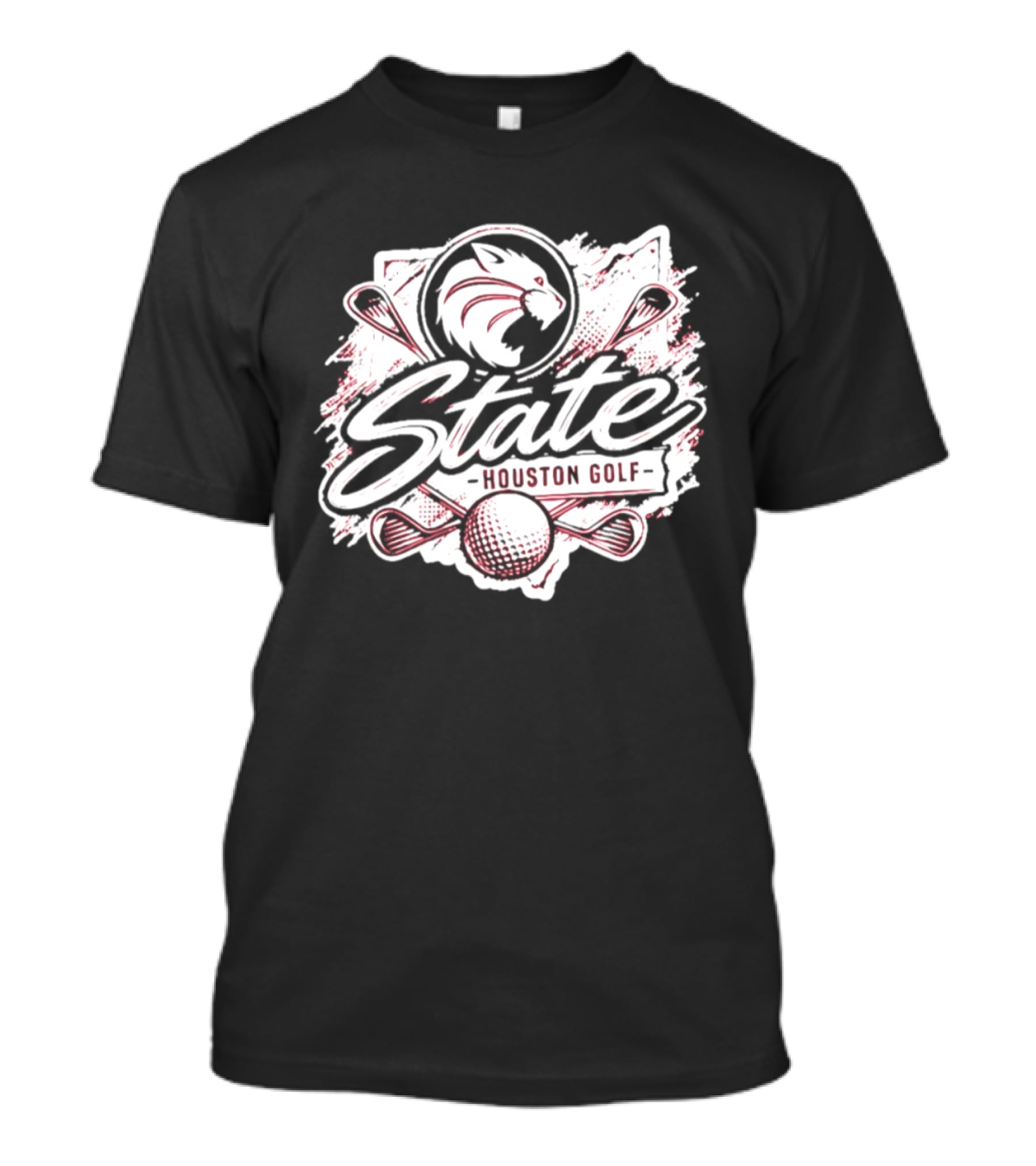 Houston State Golf Team 2026 Wildcats Lacrosse And Golf Clubs Combination T-Shirt