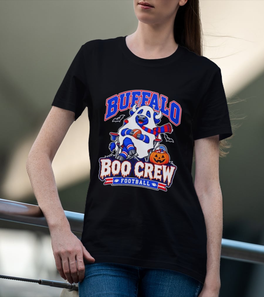 Buffalo Bills Boo Crew Halloween Football 2026 T-Shirt
