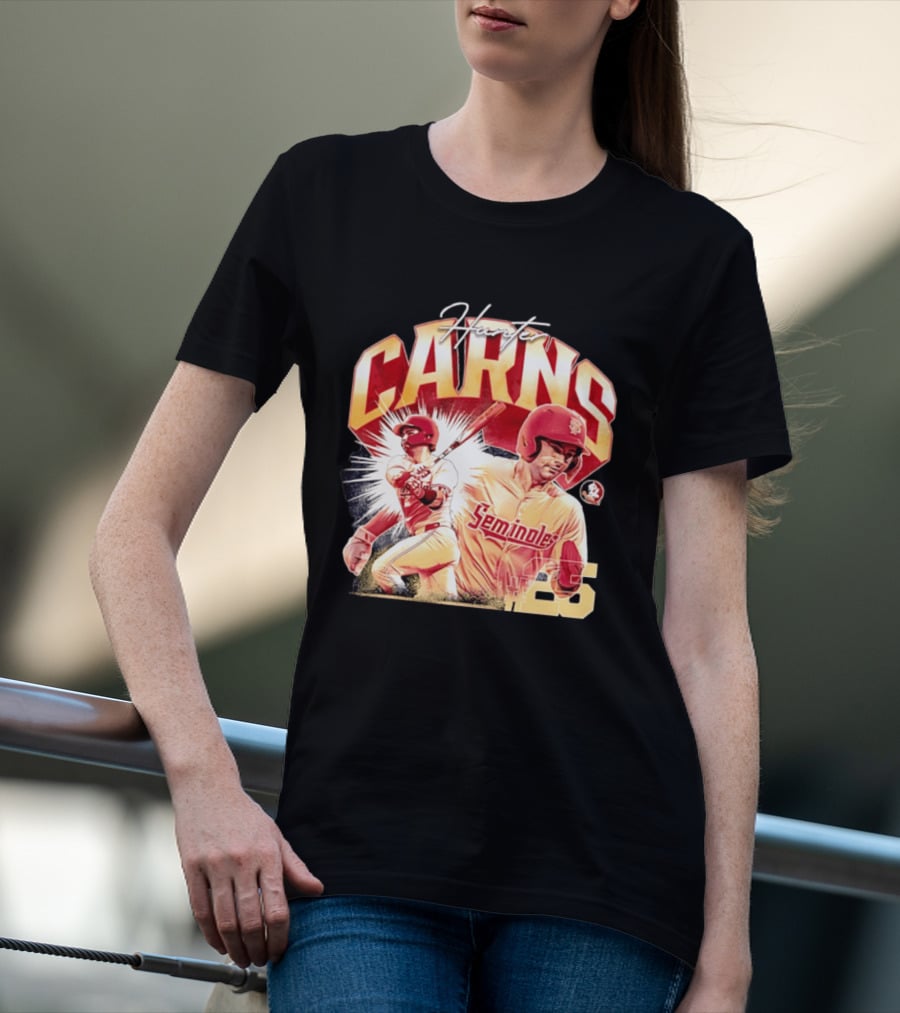 Hunter Carns Seminoles Baseball Florida State NCAA Player 25 T-Shirt