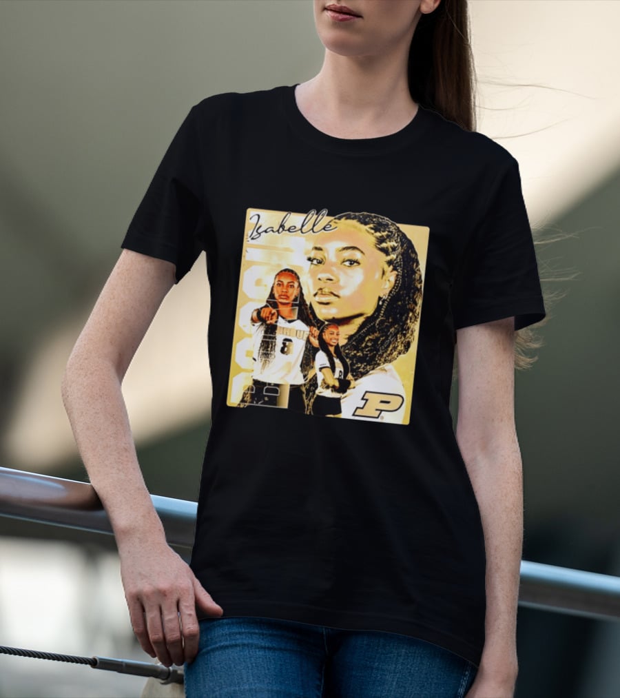Isabelle Bardin Purdue Boilermakers Volleyball NCAA Team Player P Sports T-Shirt