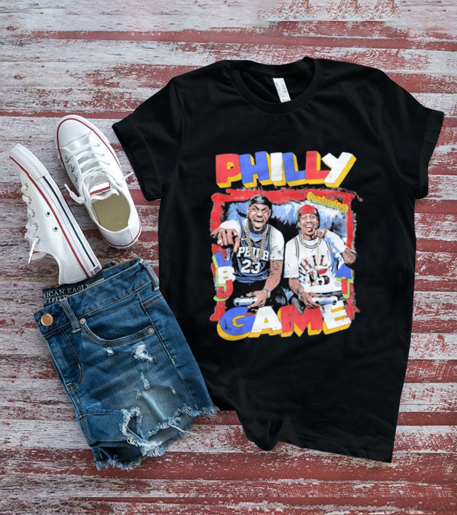 Philly Game Featuring AI And LBJ 23 15 T-Shirt