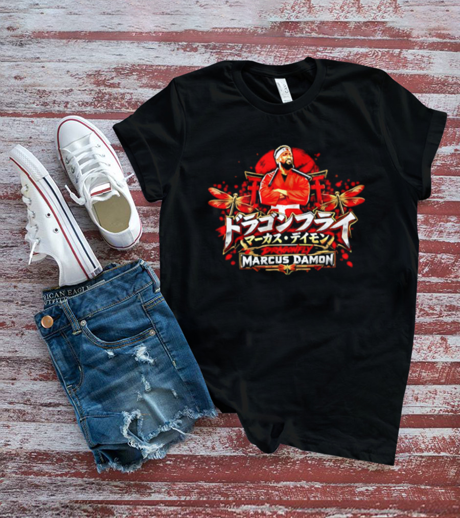 Marcus Damon Martial Arts Dragonfly Nunchucks T-Shirt