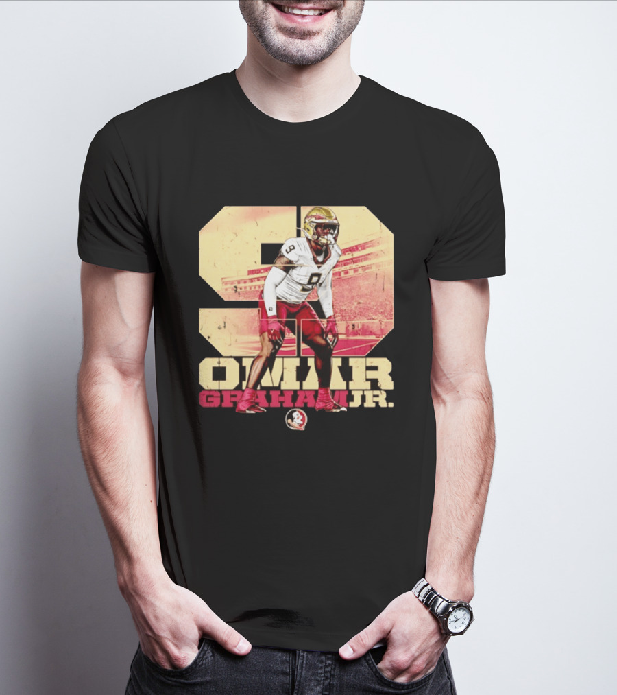 Omar Graham Jr Florida State Seminoles Football NCAA Number 9 T-Shirt