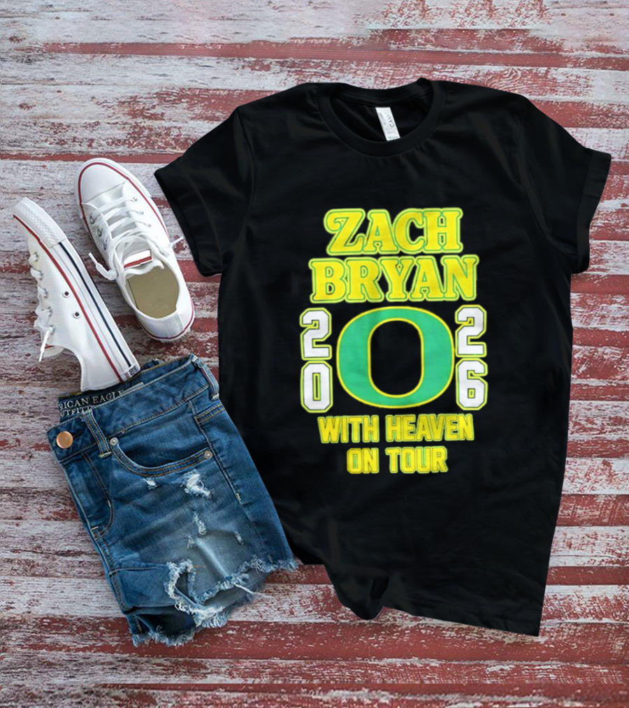 Zach Bryan Oregon 2026 With Heaven On Tour T-Shirt