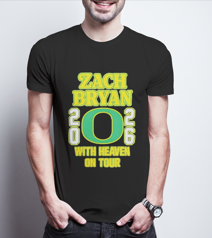 Zach Bryan Oregon 2026 With Heaven On Tour T-Shirt
