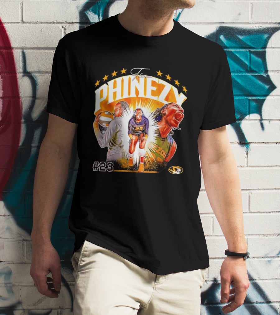 Tia Phinezy Missouri Tigers Volleyball NCAA #23 Mizzou Tiger T-Shirt