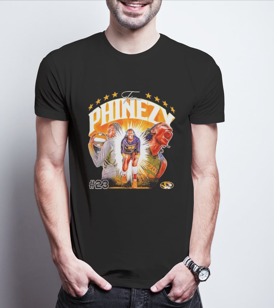 Tia Phinezy Missouri Tigers Volleyball NCAA #23 Mizzou Tiger T-Shirt