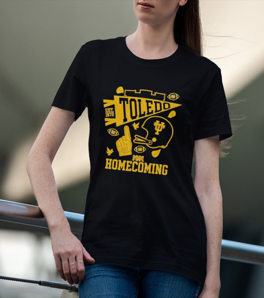 Toledo Homecoming 1872 Football Sports Celebration T-Shirt