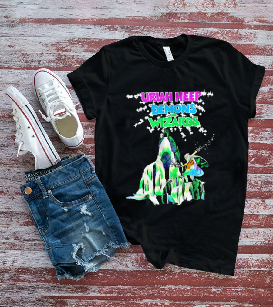 Uriah Heep Demons And Wizards Hard Rock Album Fantasy T-Shirt