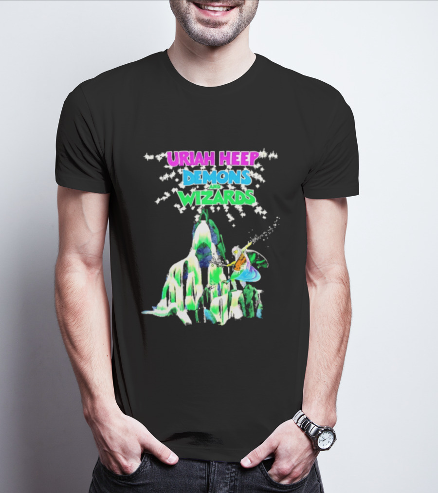 Uriah Heep Demons And Wizards Hard Rock Album Fantasy T-Shirt