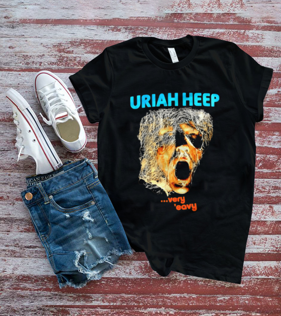 Uriah Heep Very 'Eavy Album Cover Art Hard Rock Music T-Shirt