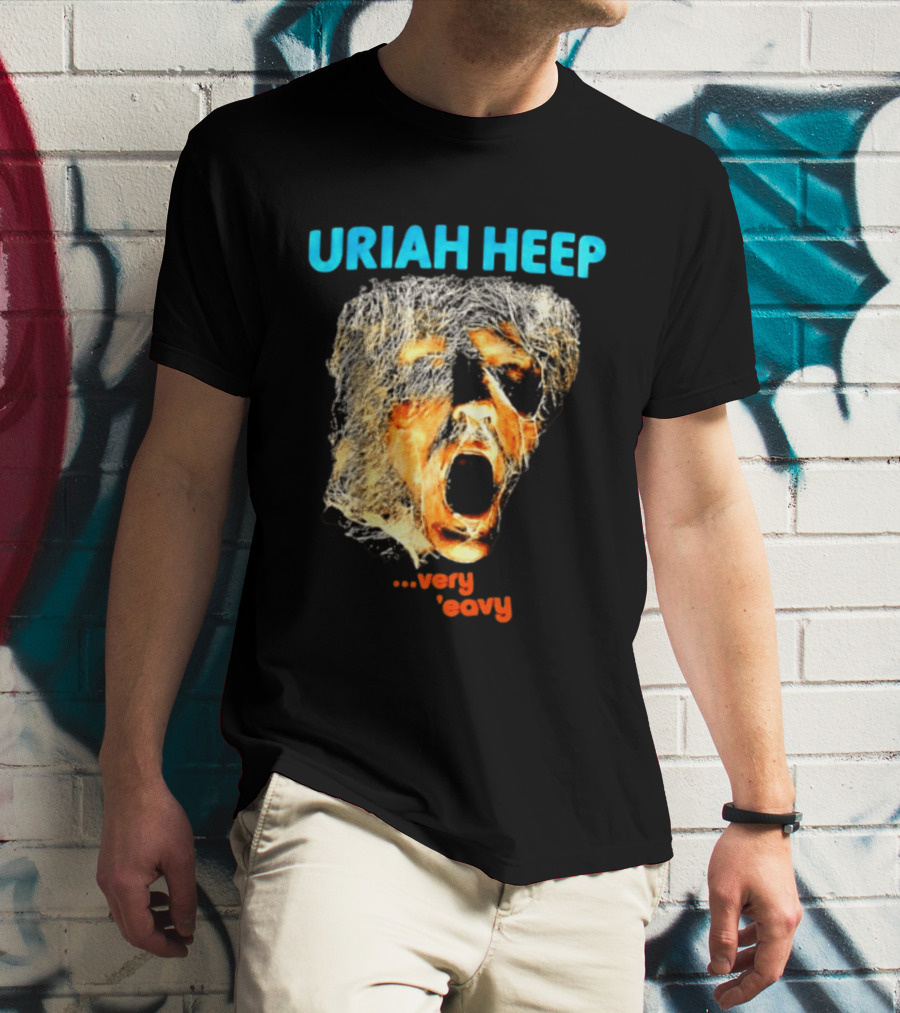 Uriah Heep Very 'Eavy Album Cover Art Hard Rock Music T-Shirt