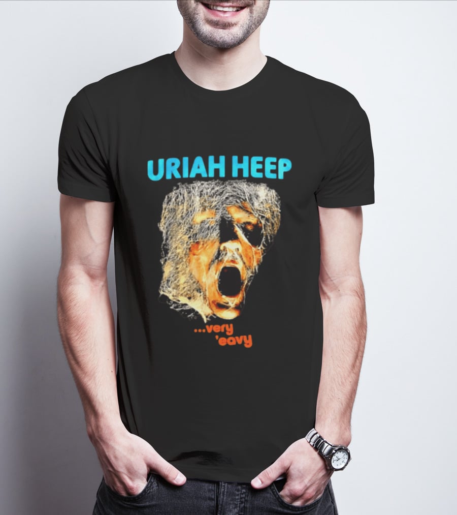 Uriah Heep Very 'Eavy Album Cover Art Hard Rock Music T-Shirt
