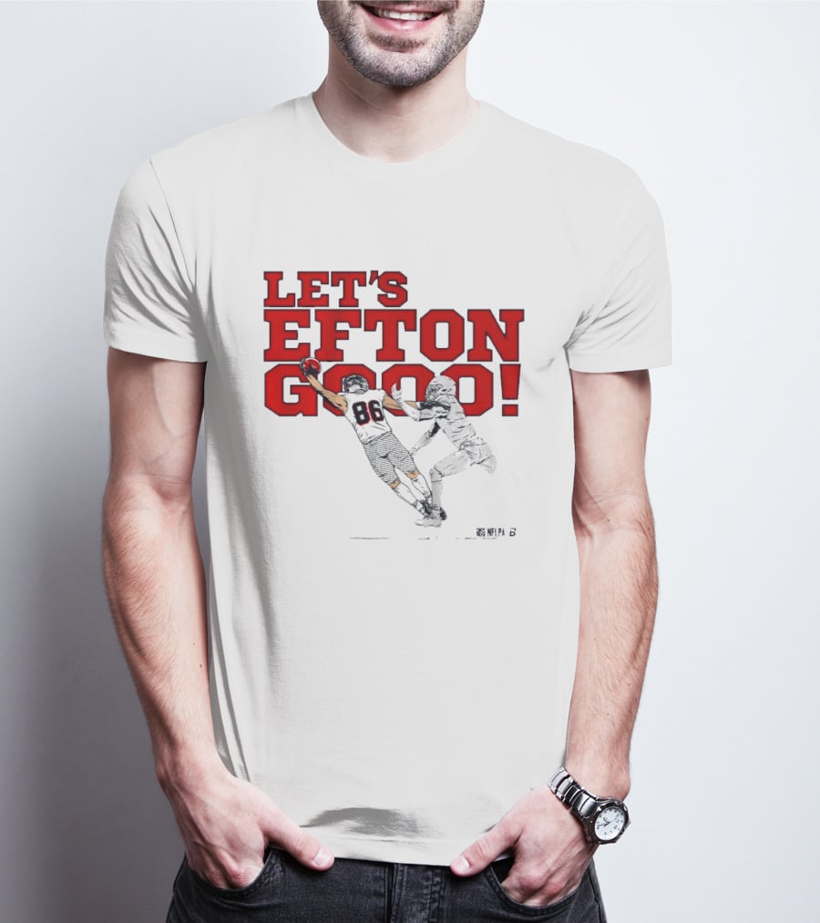 LET'S EFTON GO 88 Football Action Sports T-Shirt