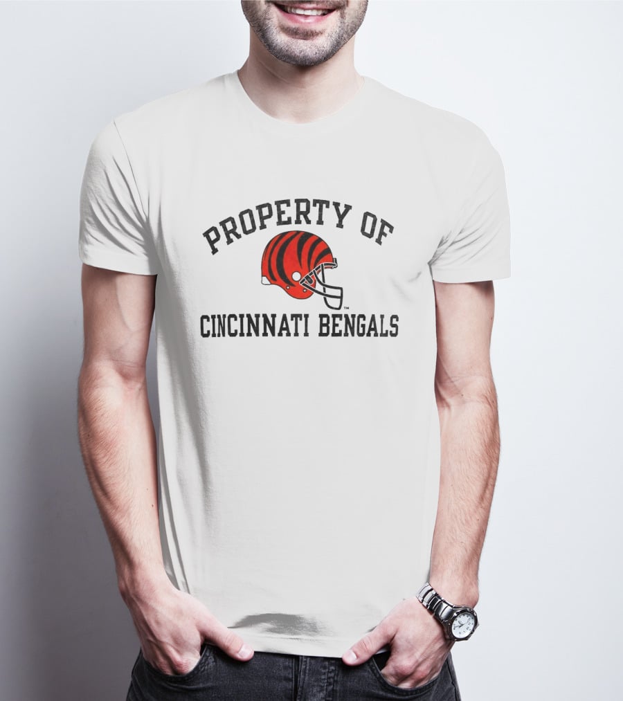 Property Of Cincinnati Bengals Helmet Fan Merchandise T-Shirt