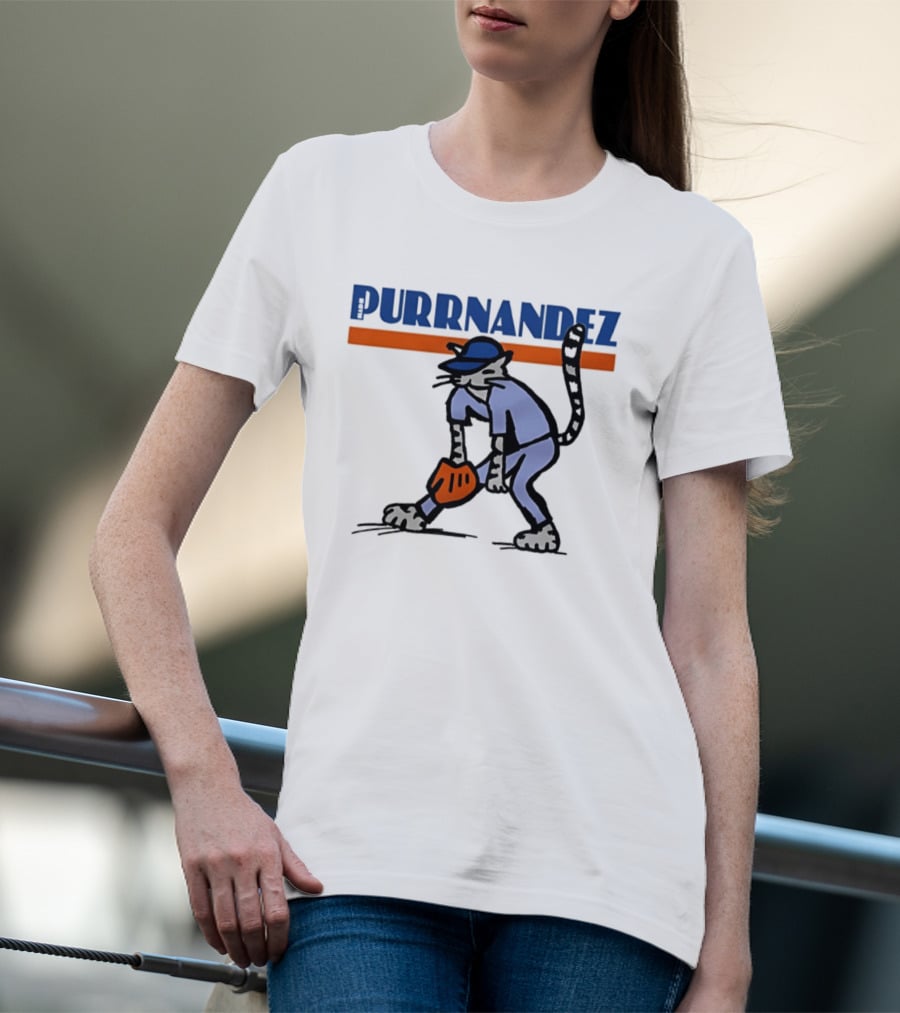 Keith Hernandez Hadji Grounder Purrnandez New York Mets Baseball Cat T-Shirt