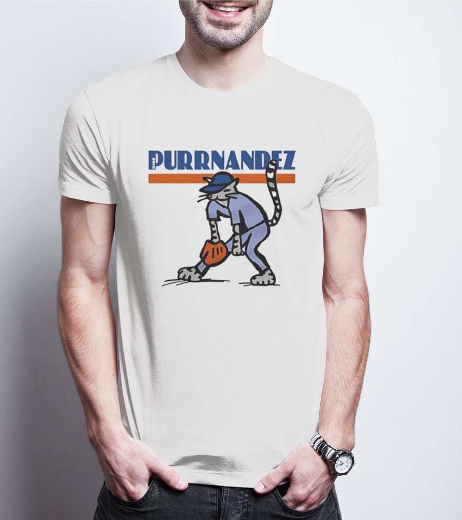 Keith Hernandez Hadji Grounder Purrnandez New York Mets Baseball Cat T-Shirt